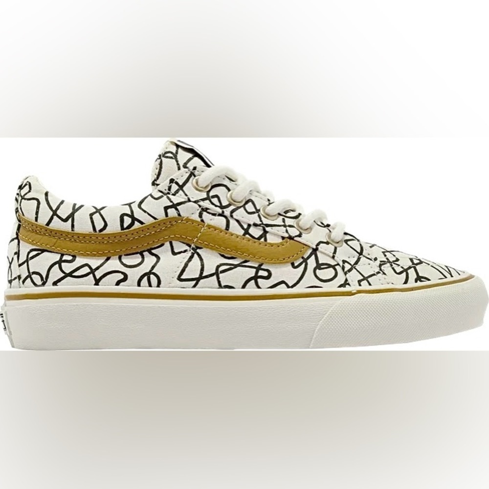 NWT Vans Sk8 Low Reissue Sneakers Textured Waves / Marshmallow Shoes Skate NEW